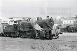 Locomotora de vapor 230 - 2071 de la serie 230 - 2066 a 2074 de RENFE (ex Oeste serie 701 a 710),...