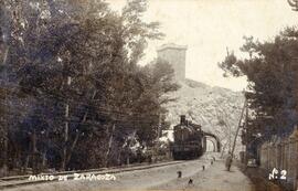 Estación de Alhama de Aragón de la línea Madrid a Zaragoza de la Compañía MZA