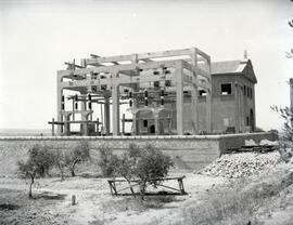 Subestación de Peñalajo en construcción. Línea de Manzanares a Cordoba
