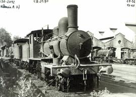 Locomotora de vapor 130 - 2092 de la serie 130 - 2091 a 2100 de RENFE (ex Central de Aragón 21 a ...