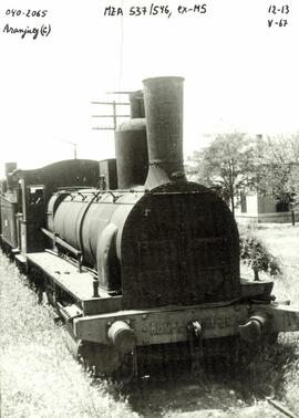 Locomotora de vapor 040-2065, ex MZA 537-546 y Compañía de los Ferrocarriles de Medina del Campo ...