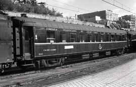 Coche cama WL 3969 de la Compañía Wagons Lits, fabricado por la Sociedad Española de Construcción...