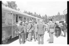 Inauguración del tramo Vivero - Vegadeo de la línea de Ferrol a Gijón el 21 junio 1968