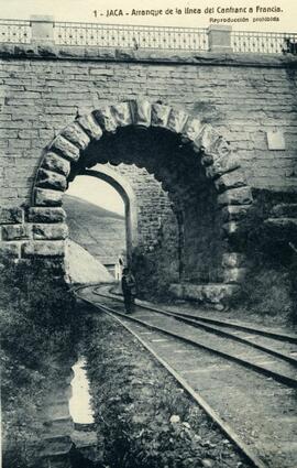 Arranque de la línea de Canfranc a Francia