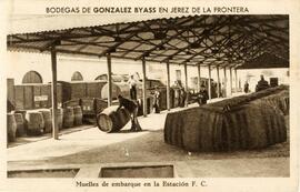 Muelle de embarque de la bodega de González Byass en Jerez de la Frontera