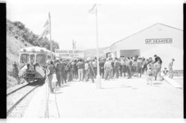 Inauguración del tramo Vivero - Vegadeo de la línea de Ferrol a Gijón el 21 junio 1968