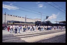 Composición del Tren de la fresa detenida en Aranjuez