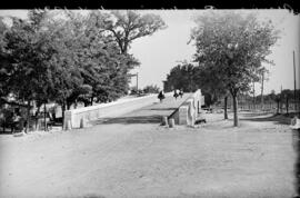 Obras en paso superior en Aranjuez de la línea Madrid-Alicante