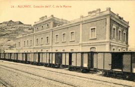 Estación de Alicante del Ferrocarril de la Marina de la Compañía de los Ferrocarriles Estratégico...