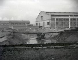 Talleres de Material Fijo de la estación de Valladolid - Campo Grande de la línea de Madrid a Irún