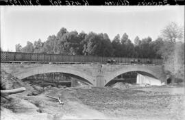 Sustitución del puente metálico de Aljucén, situado en el km 456,907 de la línea de Madrid a Bada...