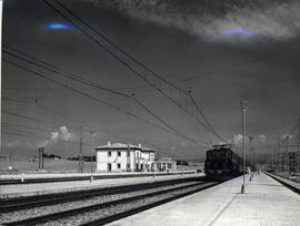 Estación de El Pinar en la línea de Madrid a Irún