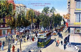 Vista de las Ramblas de Barcelona