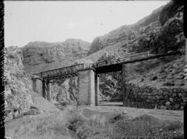 Puente Biblioteca en el km 176,625 de la línea de Madrid a Barcelona