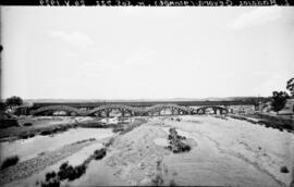 Sustitución de puentes metálicos. Línea Madrid-Badajoz. Km. 505,722. Puente Gévora (grande).