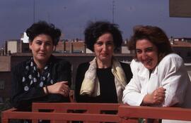 Creadoras de la página web de Viajeros de RENFE, en el Centro de Datos (CPD) de RENFE, situado en...