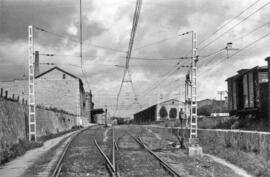 Estación de Villafranca del Panadés o Vilafranca del Penedés de la línea de Barcelona-Término a T...
