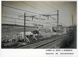 Electrificación de las líneas de Barcelona a Manresa y San Juan de las Abadesas y de Irún a Alsas...