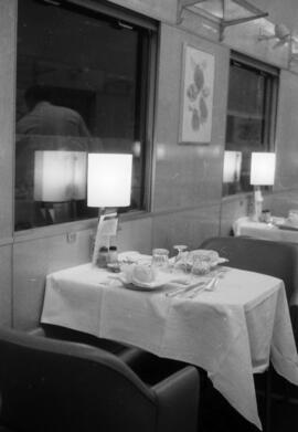 Coche restaurante WR 3578 de la Compañía Wagons Lits en Barcelona, construido por la empresa fran...
