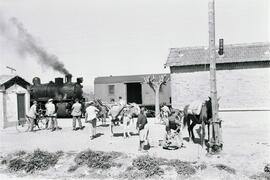 Estación de Guadajoz de la línea de Córdoba a Sevilla, situada en el municipio sevillano de Carmona