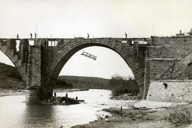 Reconstrucción del puente del Águeda en la línea de Salamanca y Fuentes de Oñoro km 87,304