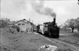 Locomotora de vapor nº 6 del Ferrocarril San Feliu de Guixol a Gerona (SFG), con rodaje 031 T y f...