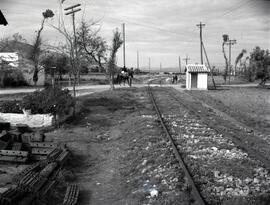 Puntos kilométricos de la línea de vía única. Línea de Bobadilla a Granada