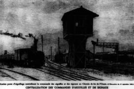 Puesto de enclavamiento y de señales del Ferrocarril del Oeste, 1886.