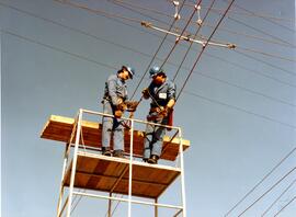 Obras de electrificación de ferrocarriles