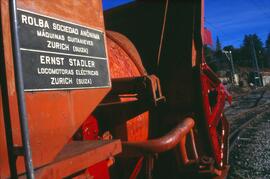 Placa de máquina quitanieves diésel de la serie 300 para servicio del Ferrocarril de Cercedilla -...