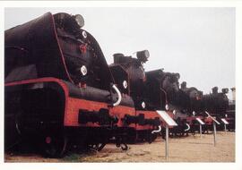 Locomotoras de vapor en el Museo del Ferrocarril de Vilanova i la Geltrú