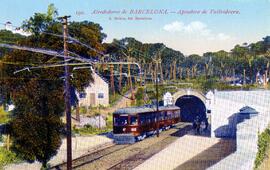 Apeadero de Vallvidrera, en los alrededores de Barcelona