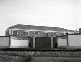 Talleres de Material Fijo de la estación de Valladolid - Campo Grande de la línea de Madrid a Irún