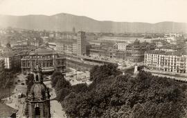 Vista panorámica parcial de Bilbao