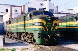 Locomotora diésel - eléctrica 316 - 011 - 6 de la serie 316 - 001 a 017 de RENFE, ex 1611, fabric...