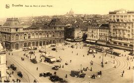 Estación del Norte de Bruselas y plaza Rogier