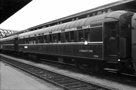 Coche cama 2788 de la Compañía Internacional Wagons Lits, formando parte de una composición de la...