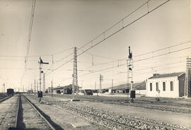 Electrificación de la estación de Mataró en el trayecto de Barcelona-Mataró