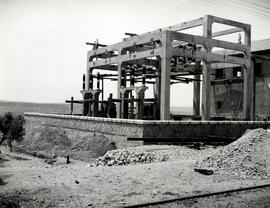 Subestación de Peñalajo en construcción. Línea de Manzanares a Cordoba