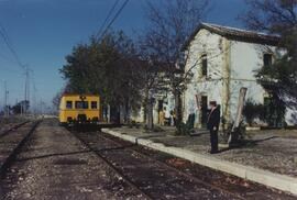 TÍTULO DEL ÁLBUM: [Fotografías relativas al cierre del tramo Jaén a Campo Real de la línea de Pue...