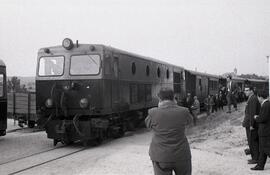 Estación de Villamanta de la línea de vía estrecha de Madrid a Villa del Prado y Almorox, visitad...