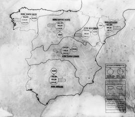 Mapa español de producción eléctrica