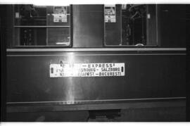 Coche cama WL 3829 de la Compañía Internacional Wagons Lits, formando parte de una composición de...