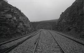 Vías a la salida de la estación de Castrelo do val (Castrelo del Valle) - Verín - Campobecerros d...