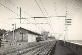 Electrificación de la estación de Vilasar en el trayecto de Barcelona-Mataró