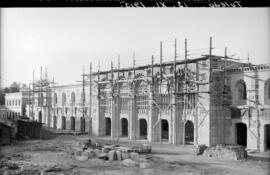 Construcción de la estación de Toledo en la línea Castillejo-Toledo