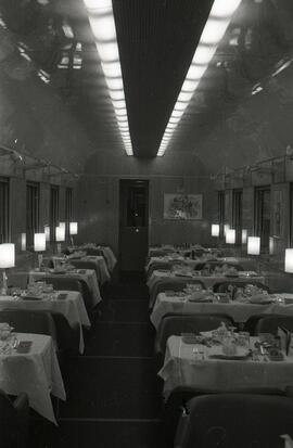 Coche restaurante WR 3578 de la Compañía Wagons Lits en Barcelona, construido por la empresa fran...