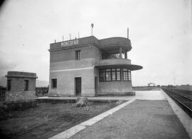 Estación de Moncófar [Moncofa en valenciano] en la línea de Valencia a Tarragona, situado dentro ...