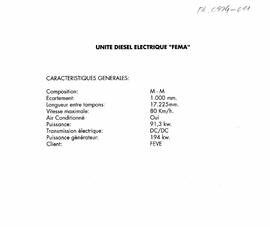 TÍTULO DEL ÁLBUM : [Fotografías en papel y fichas técnicas de unidades de tren diésel y eléctrica...