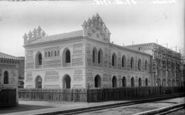 Obras de construcción de la nueva estación de Toledo, en la línea Castillejo-Toledo